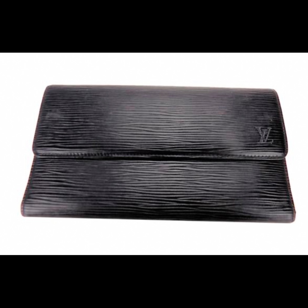 Louis Vuitton Black Bifold EPI Leather Wallet
